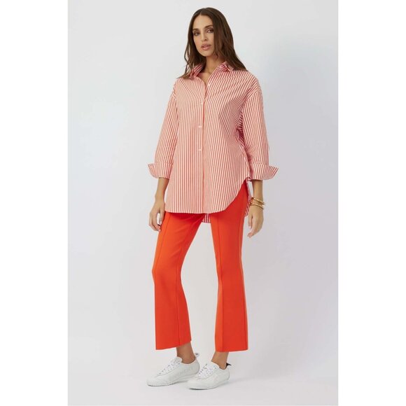 Grey Ven The Reya Bengal Orange Button Down Shirt - Picture 3 of 13